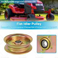 Flat Idler Pulley Suitable Husqvarna Mowers YTH2242TDF 539 13 27 28 539 11 21 96