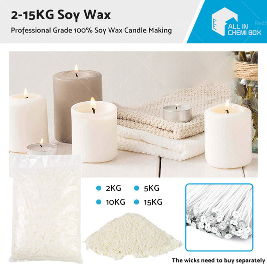 5KG Bulk 100percent Pure Soy Wax Natural Kosher Candle Making Supplies Crafts AU