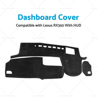 Non-Slip Dash Mat Suitable For Lexus RX RX350 2016-2020 With HUD Dashboard Cover