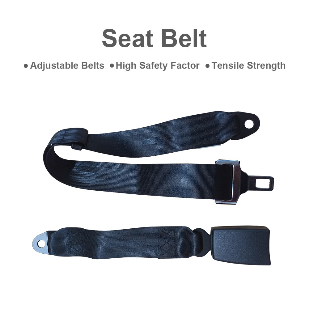 2 Set Car Truck 2 Point Retractable Adjustable Seat Lap Sash Belt Strap Seatbelt