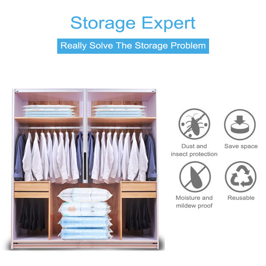 Vacuum Storage Bags Space Saver Seal Compressing Small Medium Large Jumbo Supersize
