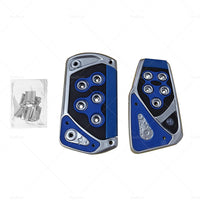 2x Non-Slip Automatic Gas Brake Foot Pedal Pad Cover Car Accessories Parts Blue