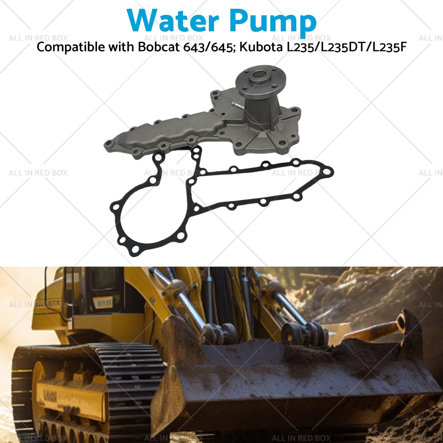 Water Pump Suitable For Bobcat Kubota D1102 D1302 D1402 V1502 V1702 V1902 V2203