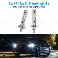 2x H1 LED Headlights DRL Hi Lo Beam Fog Light Globes 13W 6000K White Lamp Bulbs