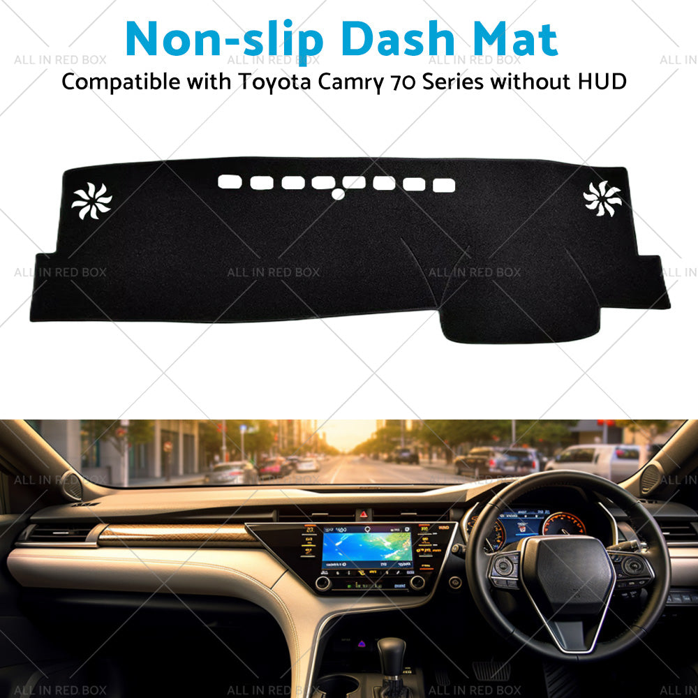 Non-Slip Dash Mat Suitable For Toyota Camry 70 Series XV70 Without HUD 2018-2023