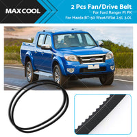 2PCS Drive Belt Suitable for Ford Ranger PJ PK Mazda BT-50 WEAT WLAT 13A1100