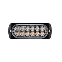 12 LED Strobe Light Emergency Warning Beacon White Amber 12V/24V
