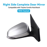 {{ Door Mirror Suitable for Toyota Corolla ZRE182 12-18 Hatch Right Silver Heated }} - Buy Car Parts Online at {{ Kaka Auto Parts }}.