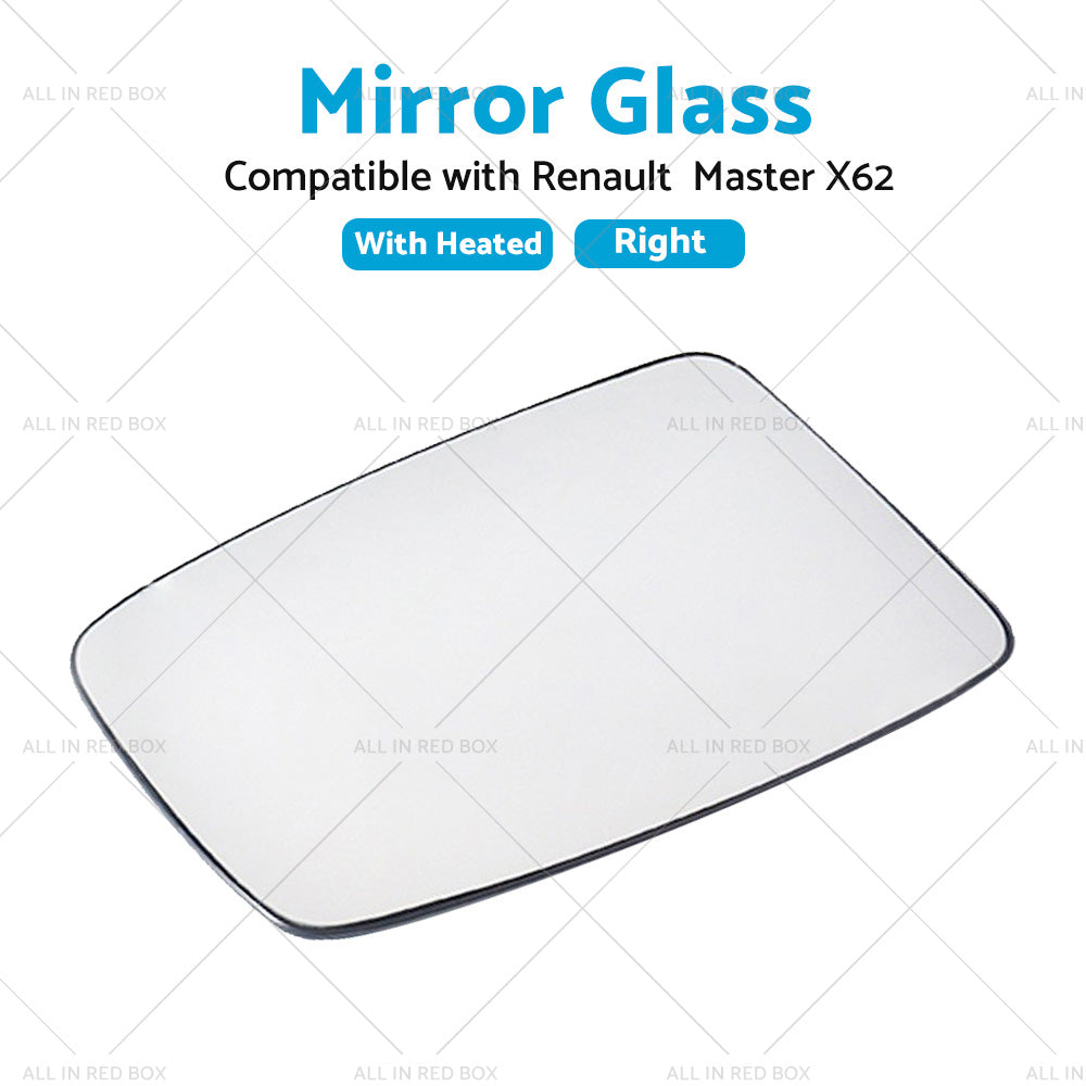 Right Mirror Glass Suitable for Renault Master X62 2010-2019 Heated Convex base