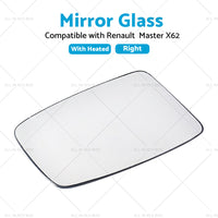 Right Mirror Glass Suitable for Renault Master X62 2010-2019 Heated Convex base