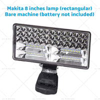 18V 8in LED Work Light Torch Camping Flashlights 2USB Suitablefor Makita Battery