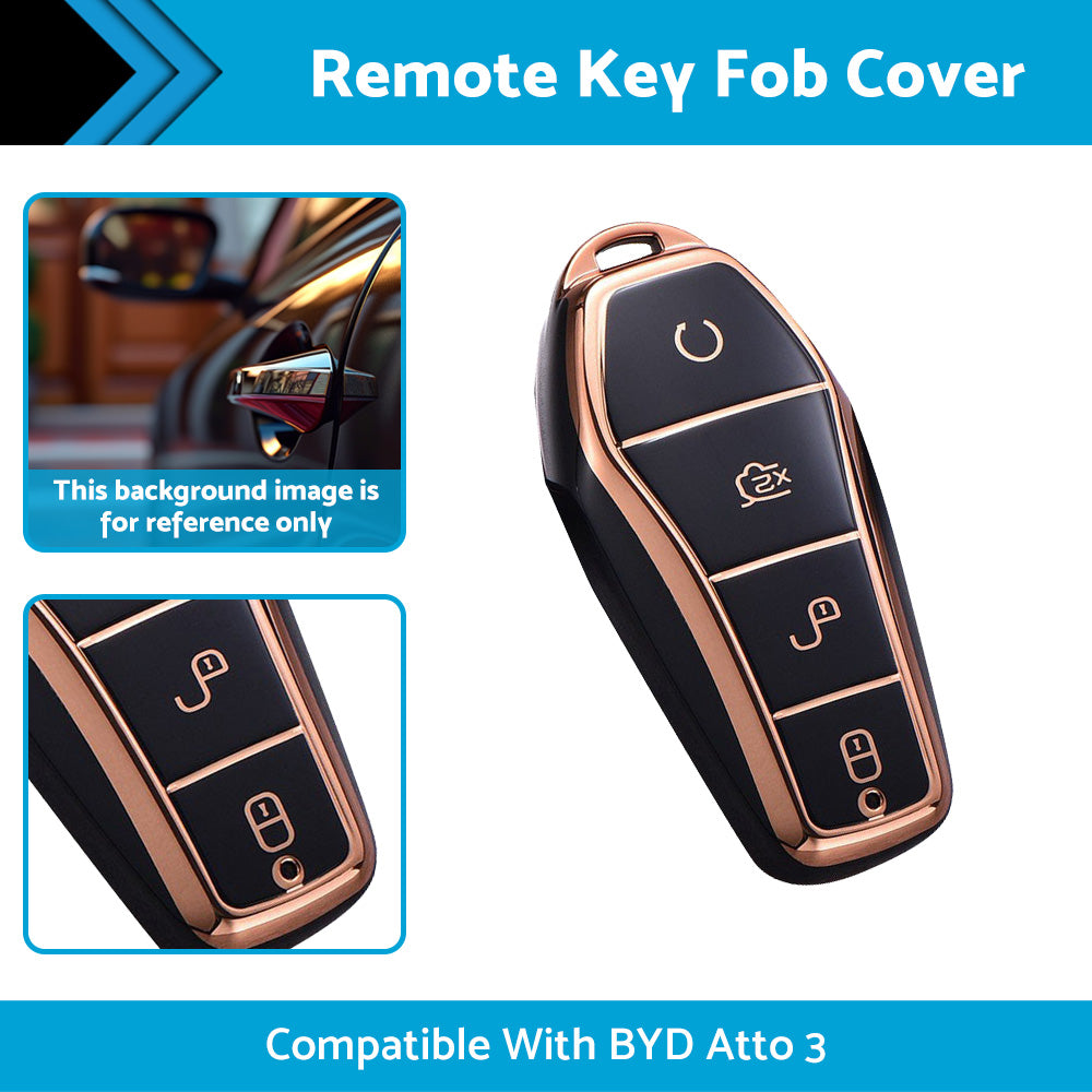 Remote Key Fob Cover Protector Car Key Case Suitable For BYD Atto 3 Accessories Durable