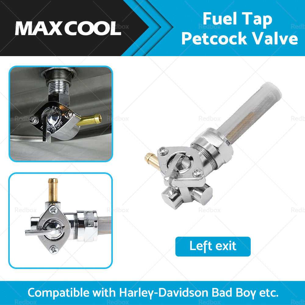 22mm Fuel Tap Petcock Valve Left Outlet Suitable For Bad Boy Blackline