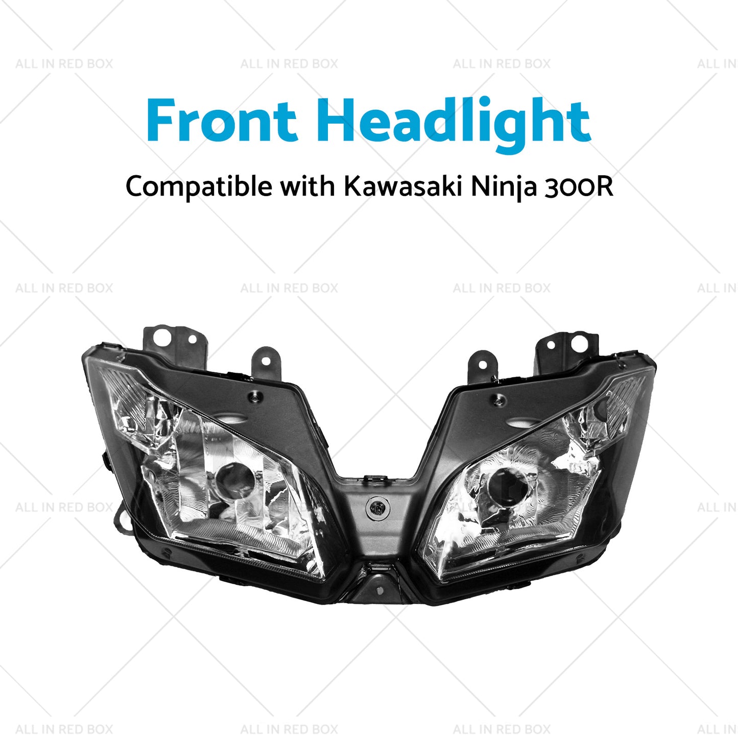 Front Headlight Headlamp Assembly Suitable for Kawasaki Ninja 300R 2013-2018