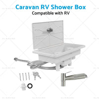 {{ Caravan RV Shower Box Kit External with Lock Exterior Camper Trailer Boat Marine }} - Buy Car Parts Online at {{ Kaka Auto Parts }}.