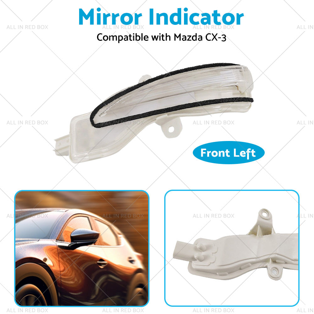 Left Side Mirror Light Indicator Blinker Suitable for Mazda CX-3 CX3 2015-2022