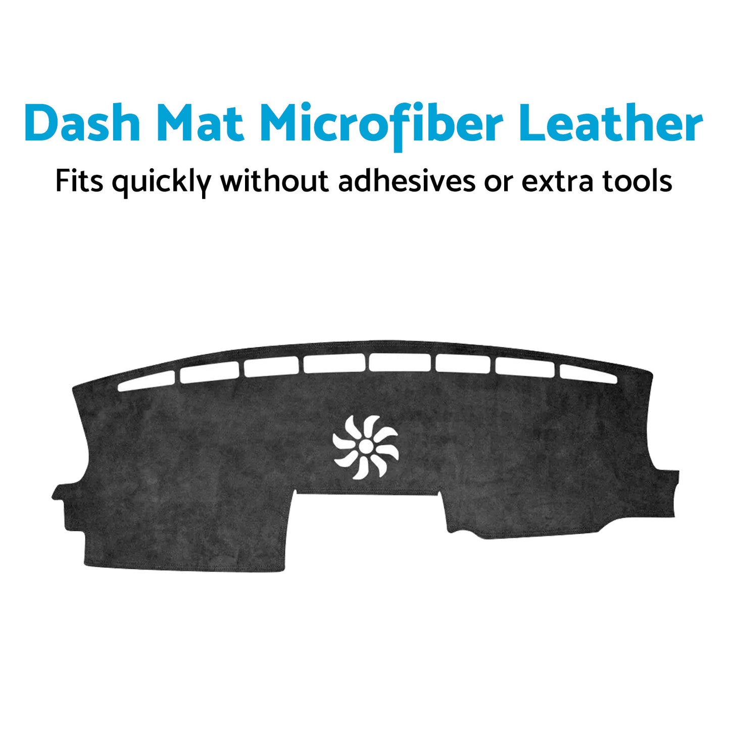 1x Non-Slip Microfiber Leather Dash Mat Suitable For Ford Ranger 2022-2025
