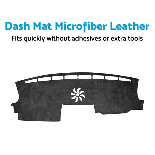 1x Non-Slip Microfiber Leather Dash Mat Suitable For Ford Ranger 2022-2025