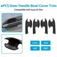 Matte Black Exterior Door Handle Cover Trim Suitable For Isuzu D-Max Dmax 21-22