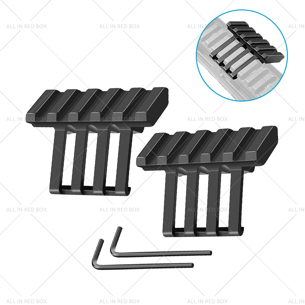 2PCS Low Profile Tactical 45 Degree Offset Angle Mount Picatinny Weaver Rail