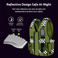Ultimate Security Reflective Executive Safety Vest Hi-Vis Protective Workwear