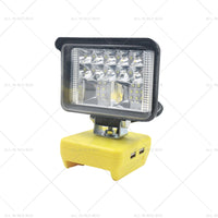 Torch Lamp LED Flood Work Light Tool Suitable for DeWalt 18V 20V Lithium Battery