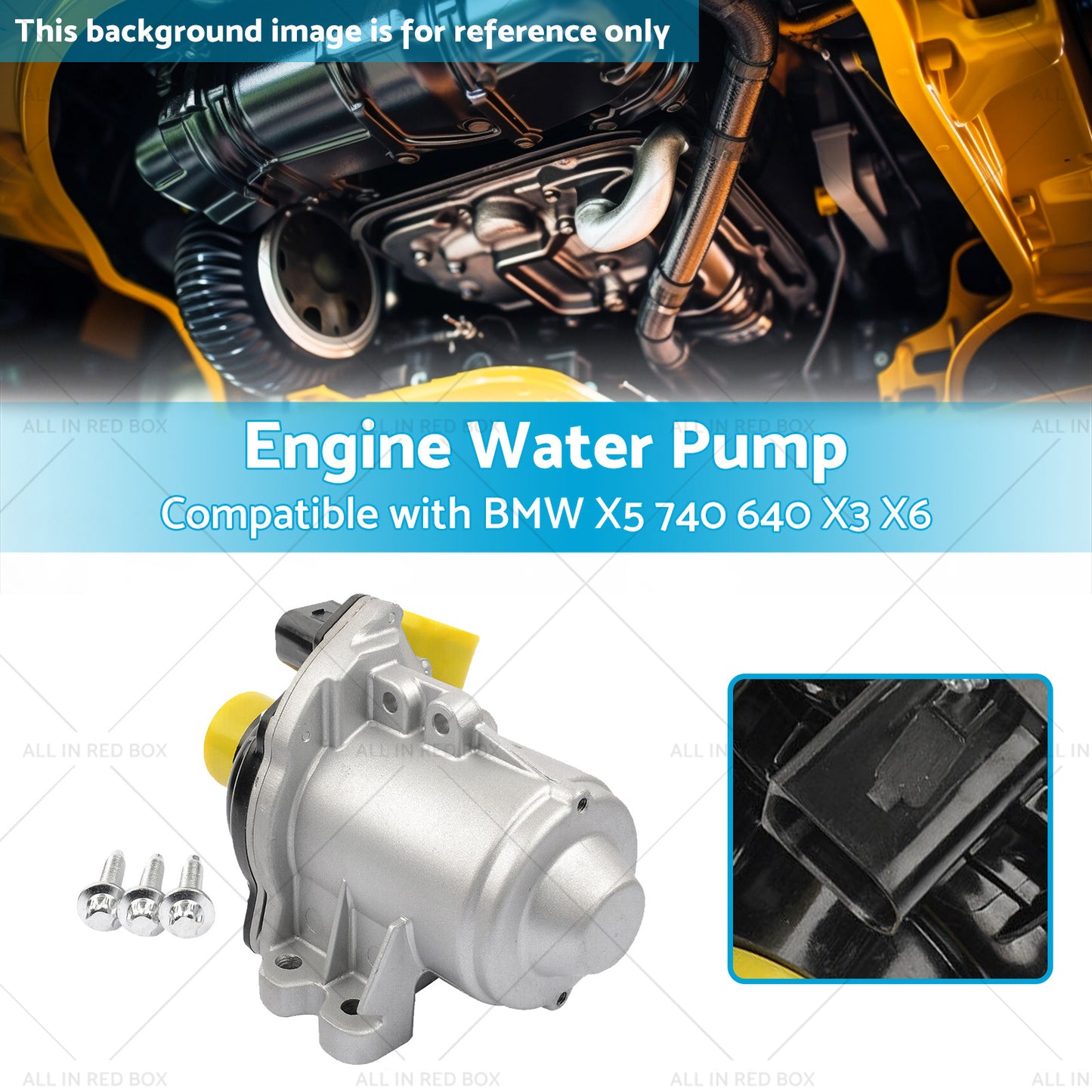 11517588885 11517563659 Electric Water Pump Suitable for BMW X5 740 640 X3 X6