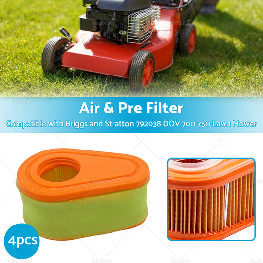 4xAir Filter Suitable ForSelected Briggs Dov Motors 700 750 100607 100802 792038