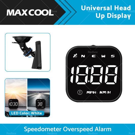 HUD Head Up Display Car LED Digital GPS Speedometer Universal Overspeed Alarm