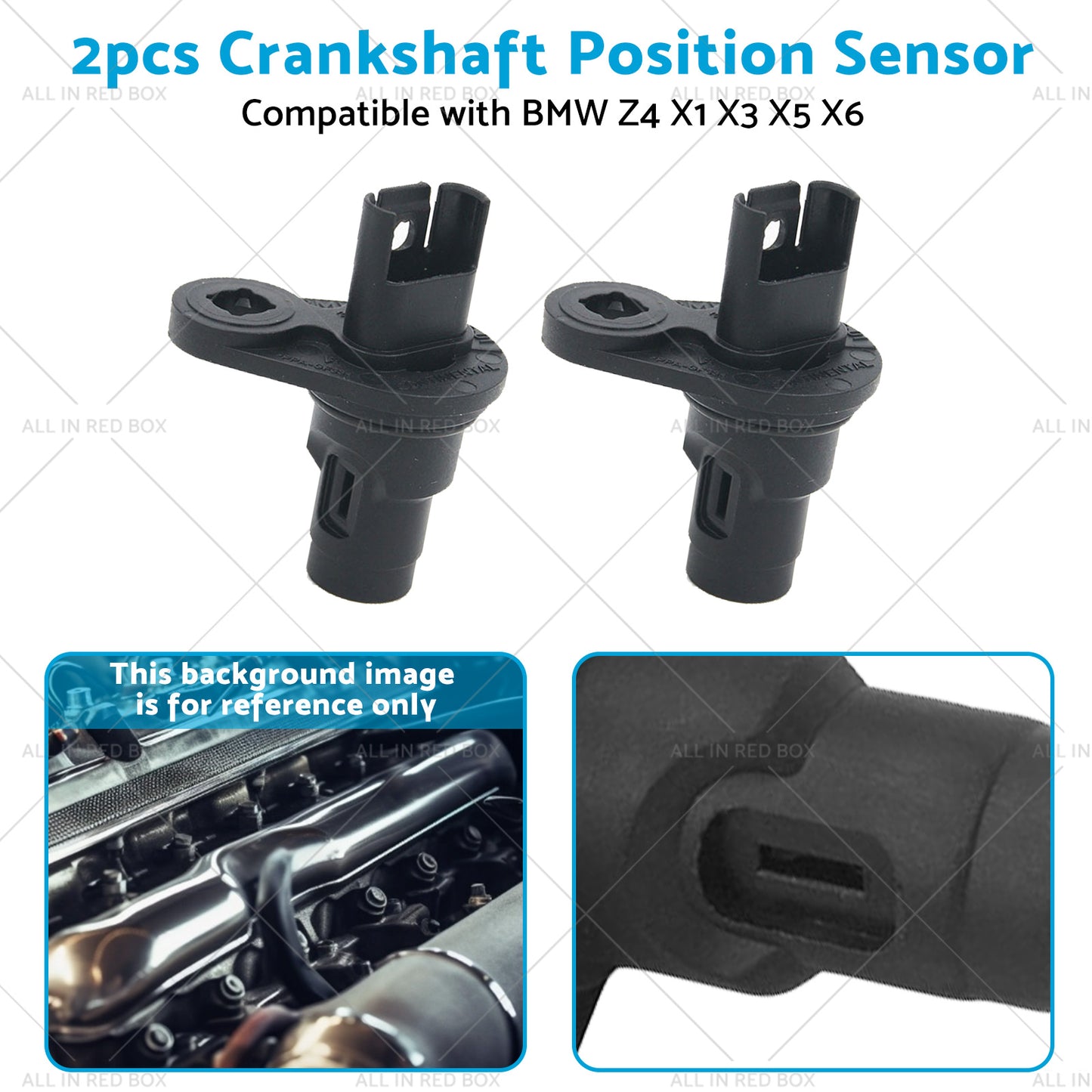 2pcs Camshaft Position Sensor Suitable for BMW X6 Z4 X5 X3 X1 13627525014