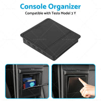 Console Organizer Tray Armrest Hidden Storage Box Suitable for Tesla Model 3 Y