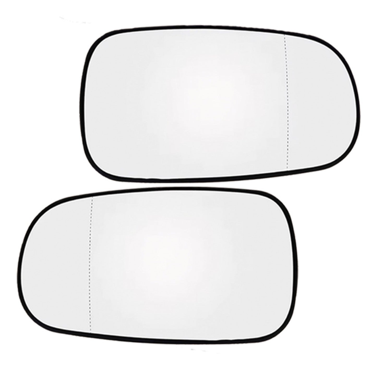 1 Pair Mirror Glass with Heated Left + Right Suitable for Saab 9-5 9-3 93 03-On