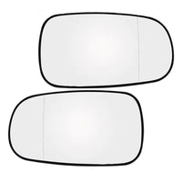 1 Pair Mirror Glass with Heated Left + Right Suitable for Saab 9-5 9-3 93 03-On