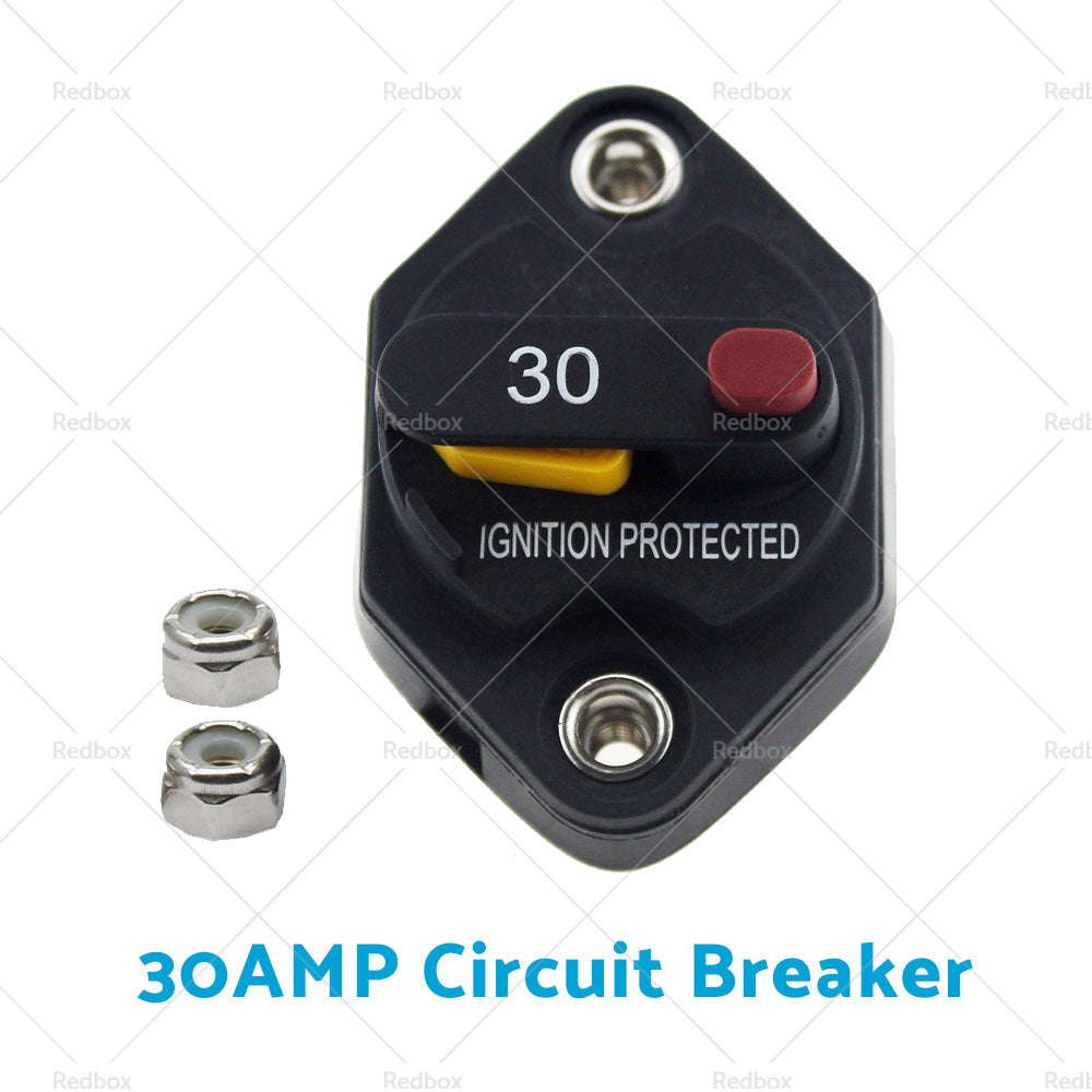 15/20/25/30/40/50A AMP Circuit Breaker Waterproof 12V 32V DC Manual Reset