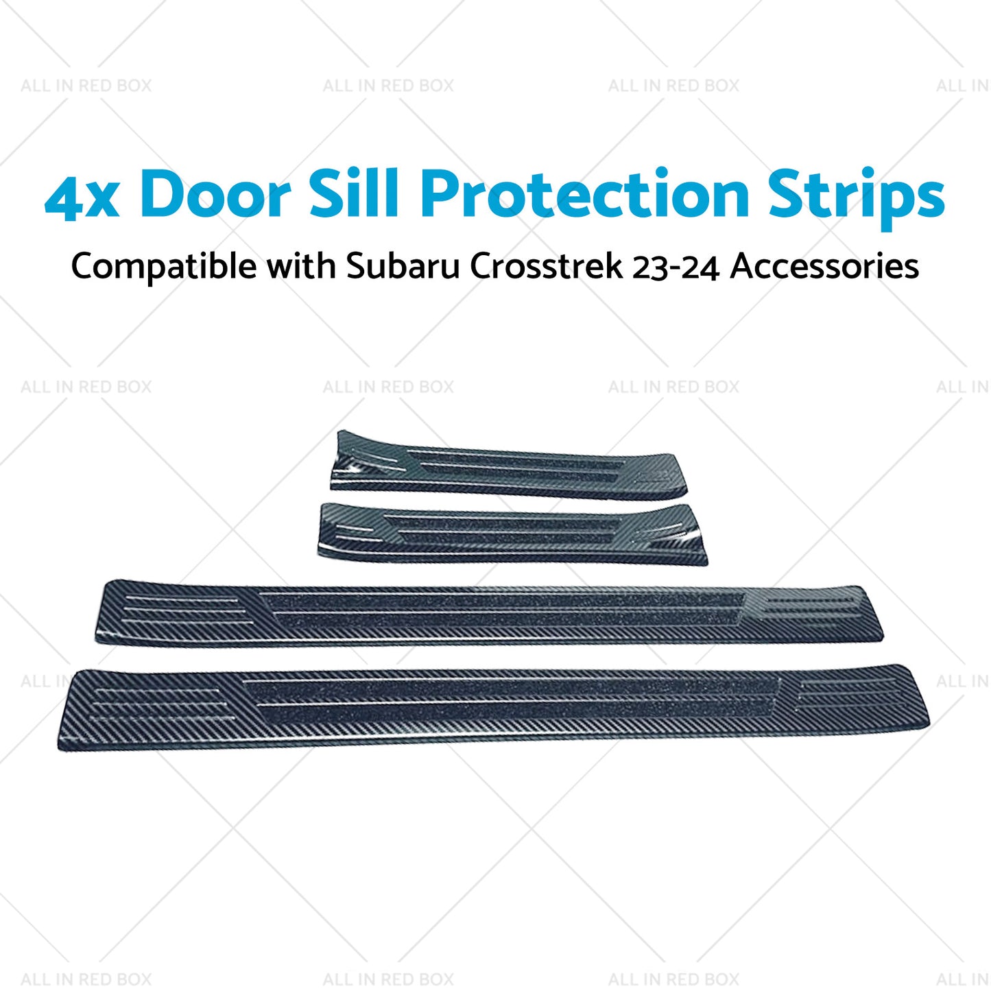 4PCS Door Sill Protection Strips Suitable for Subaru Crosstrek 23-24 Accessories