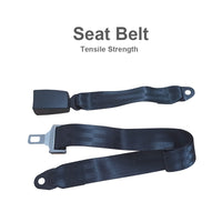 2 Point Retractable Adjustable Seat Lap Sash Belt Strap Suitable For Car Truck Set