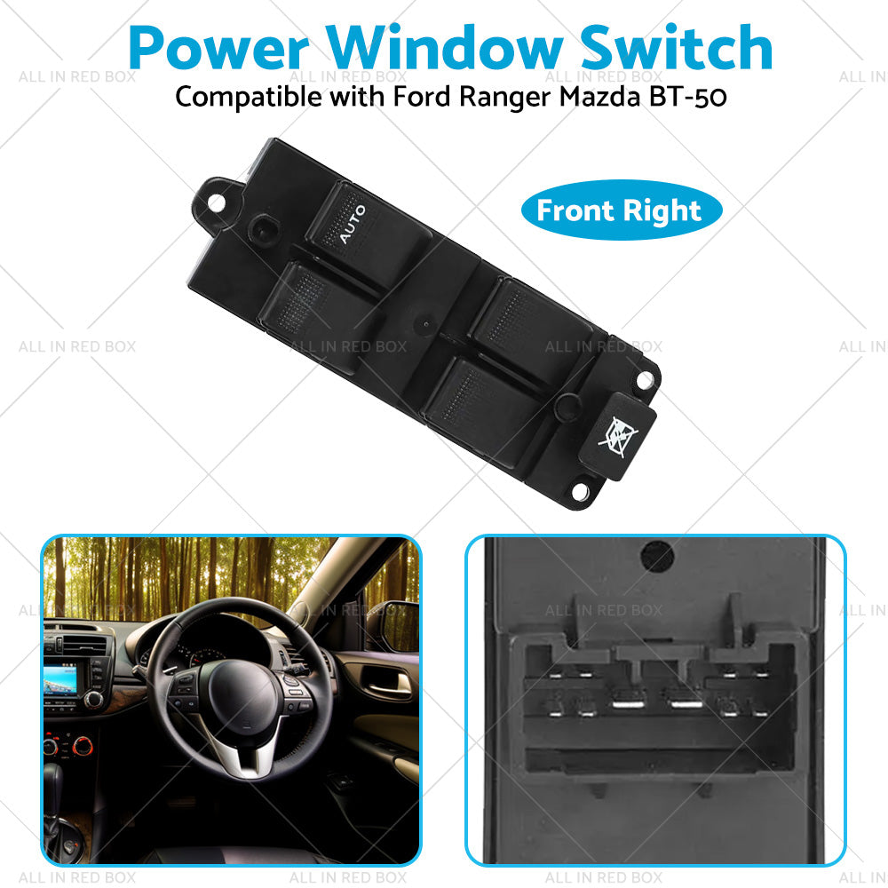 Master Power Window Switch 10 Pin Suitable For Ford Ranger Mazda BT-50 2006-2012