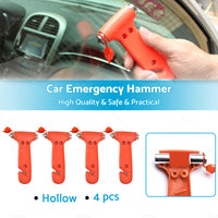 4x Emergency Safety Hammer Breaker Car Cutter Window Belt 2 in 1 Tool Bus Glass