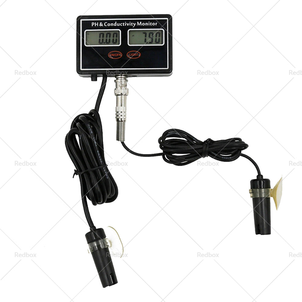 Online PH  and  EC Conductivity Monitor Meter Tester Rechargeable Aquaculture Pond