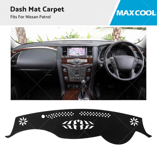 Dash Mat Fits For Nissan Patrol Y62 ST-L Ti Dashboard Sun Cover Carpet Non-Slip