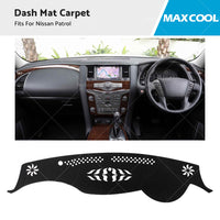 Dash Mat Fits For Nissan Patrol Y62 ST-L Ti Dashboard Sun Cover Carpet Non-Slip