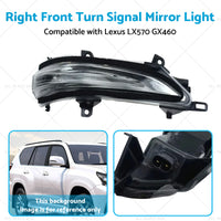Right Front Turn Signal Mirror Light Suitable for Lexus 13-20 GX460 LX570