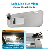 BBM2-69-320C-75 Left Side Sun Visor Suitable for 10-13 Mazda 3 Hatchback