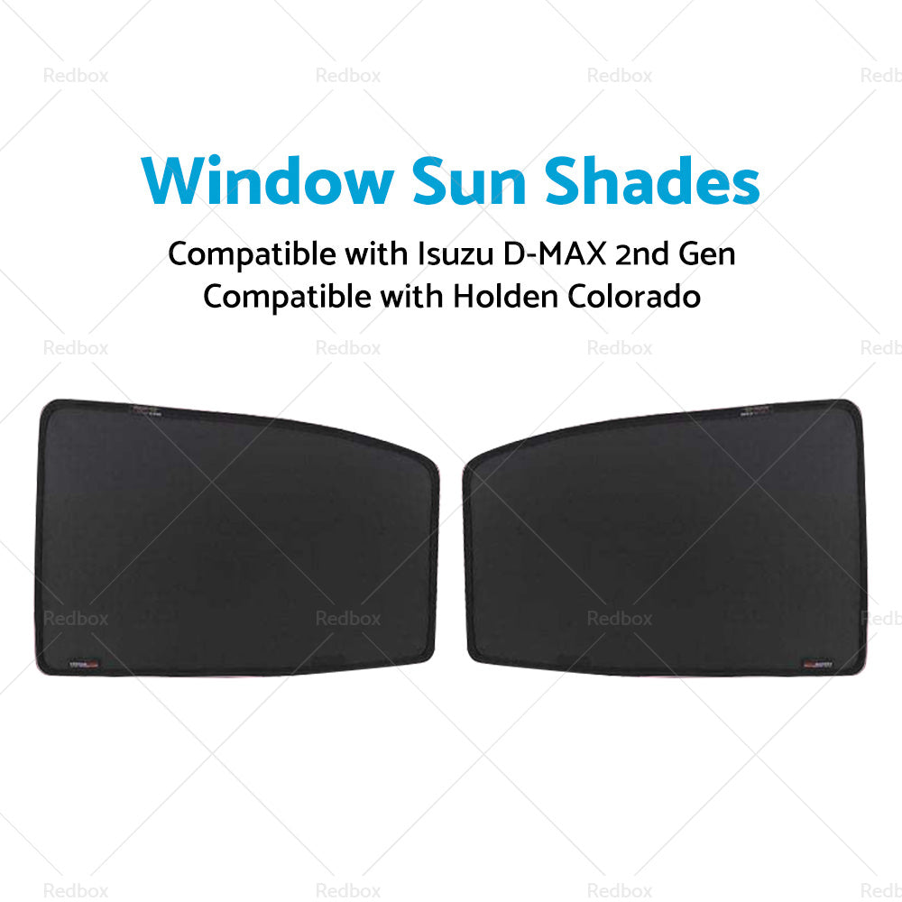 2PCS Rear LH RH Window Sun Shade Suitable  for Holden Colorado RG 2012-2020