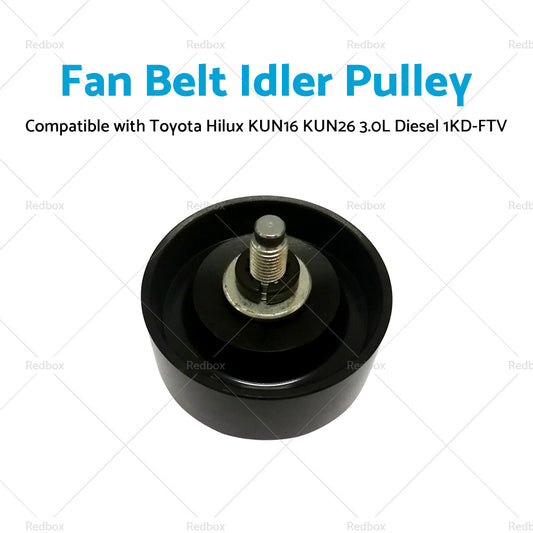 Fan Belt Idler Pulley Suitable for Toyota Hilux KUN16 KUN26 3.0L Diesel 1KD-FTV