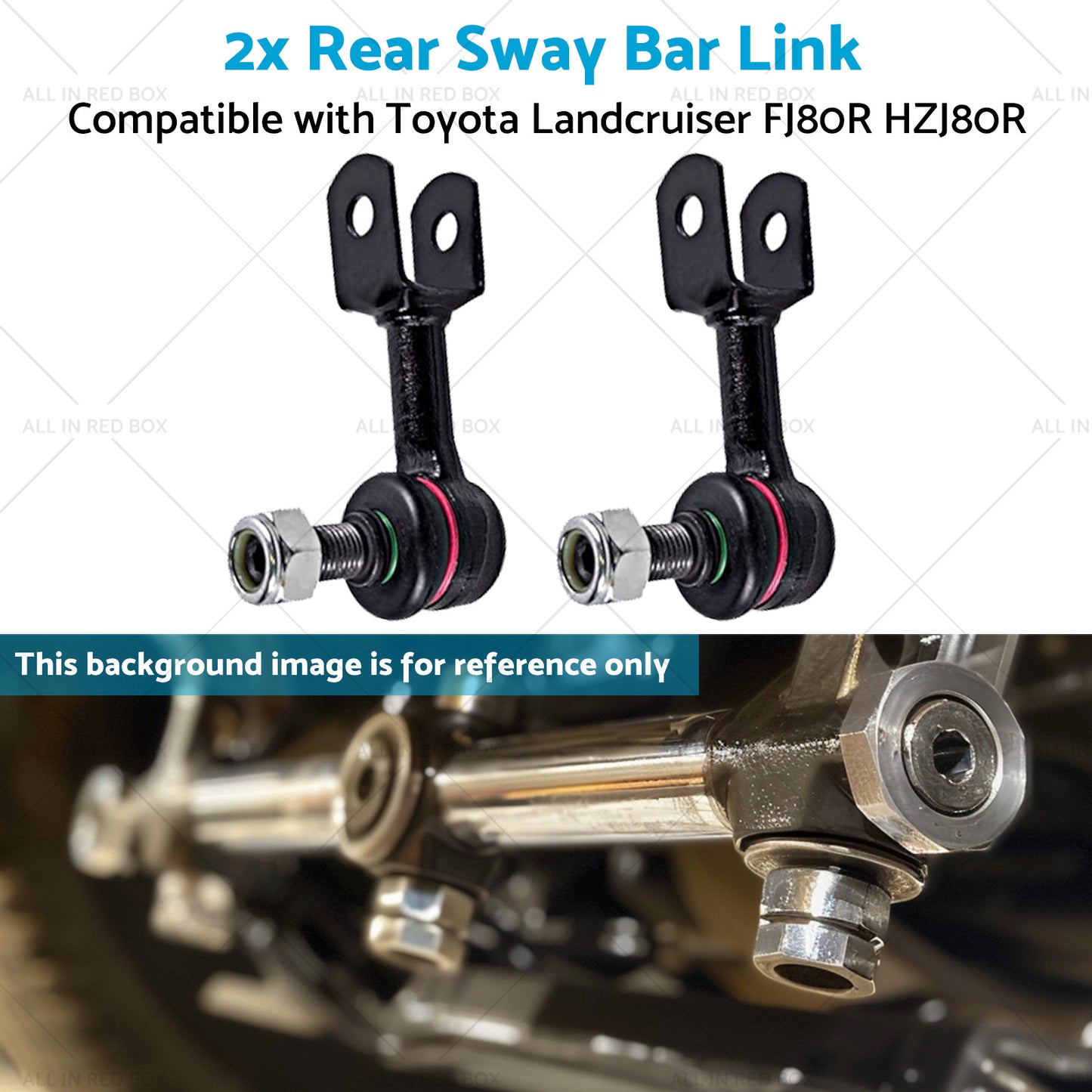 2x Rear Sway Bar Link Suitable for 92-19 Toyota Landcruiser FJ80R HZJ80R