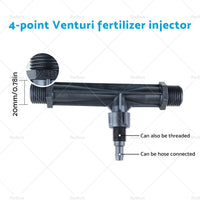 1/2  3/4  Irrigation Venturi Fertilizer Kit Injector Water Tube Switch Filter