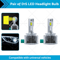 {{ Pair of 6000K For Replace HID Xenon D1S LED Headlight Bulbs Conversion 90W 2pcs }} - Buy Car Parts Online at {{ Kaka Auto Parts }}.