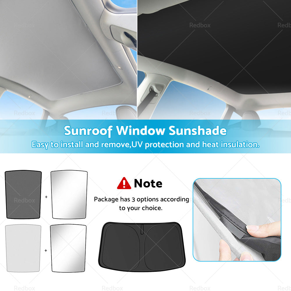 Sunroof Window Sunshade Front Rear UV Film Windshield Window For Tesla Model Y