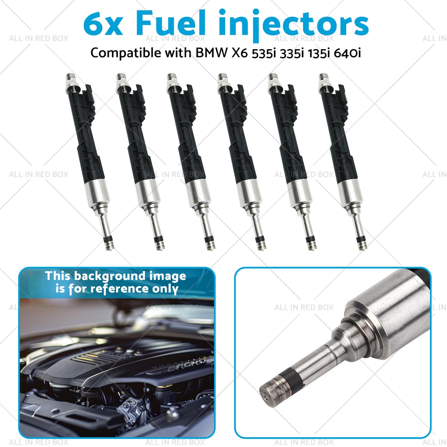 13647597870 0261500109 6x Fuel injectors Suitable for BMW X6 535i 335i 135i 3.0L